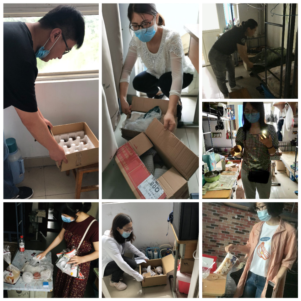 辅导员清理寝室卫生